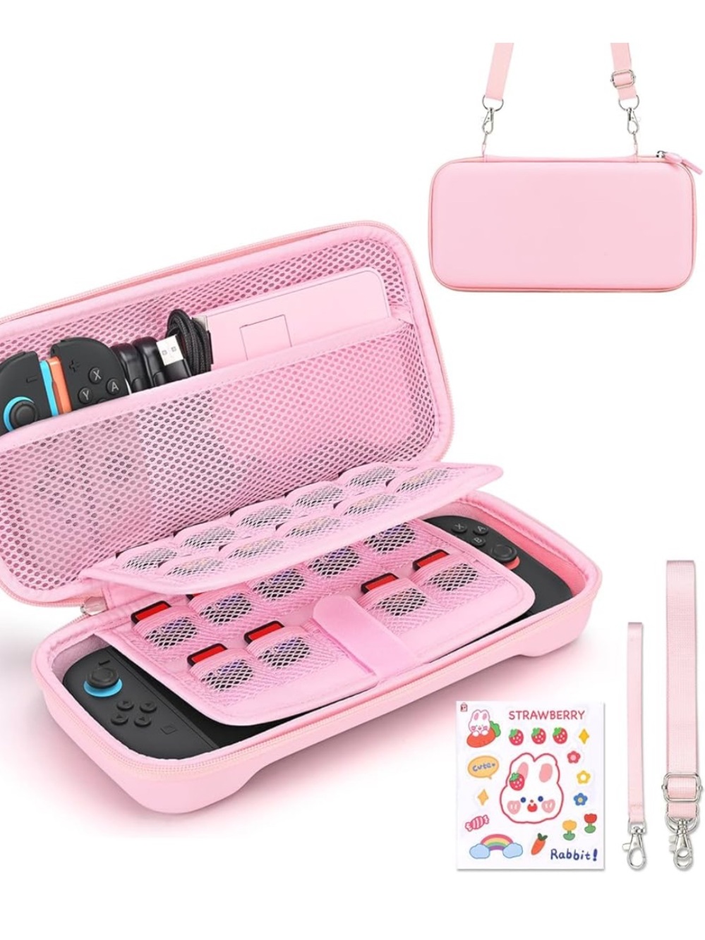 Pink Carry Case Bundle Compatible with Switch 2 (2025) - Picture 11 of 11